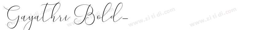 Gayathri Bold字体转换